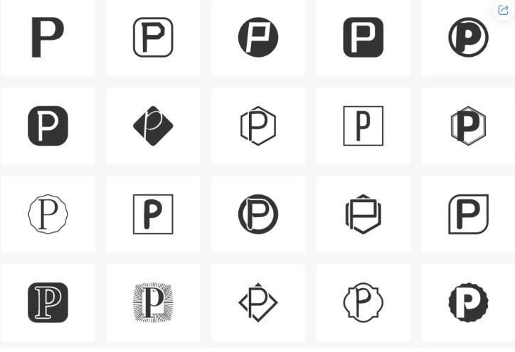 logo一鍵生成-字母p設(shè)計(jì)logo案例賞析